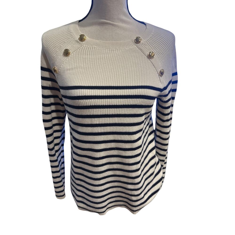 ⭐️ Women’s Talbots Nautical Striped Sweater Size Small. Preppy. Coastal